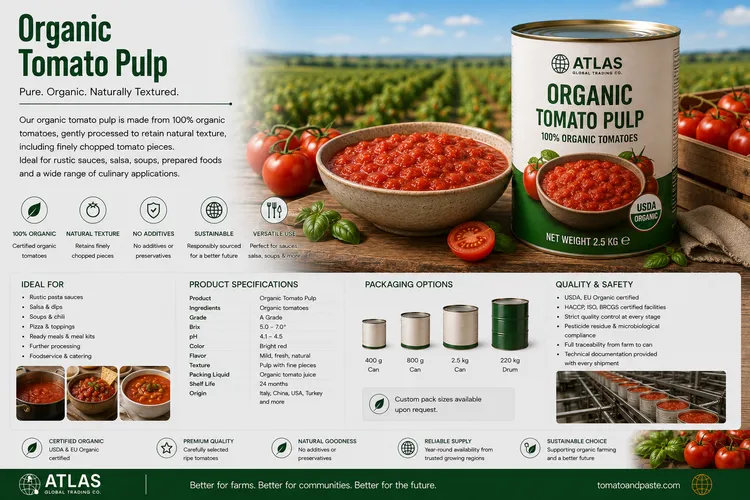 Organic Tomato Pulp