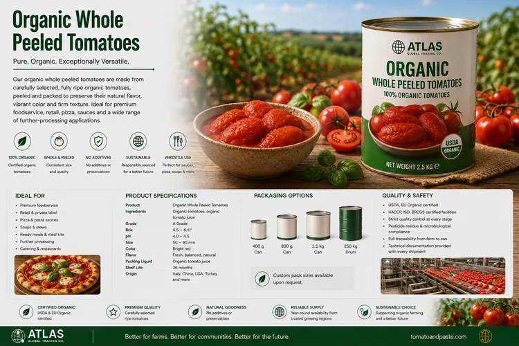 Organic Whole Peeled Tomatoes
