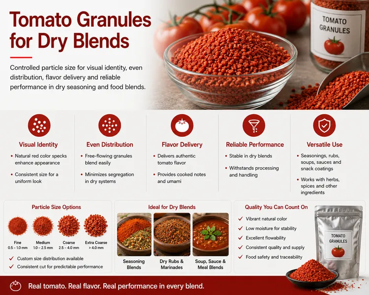 Tomato Granules for Dry Blends