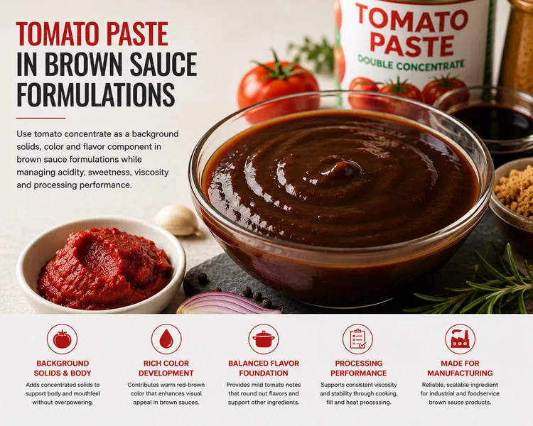Tomato Paste in Brown Sauce Formulations