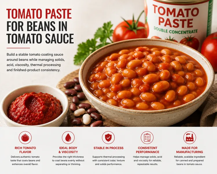 Tomato Paste for Beans in Tomato Sauce