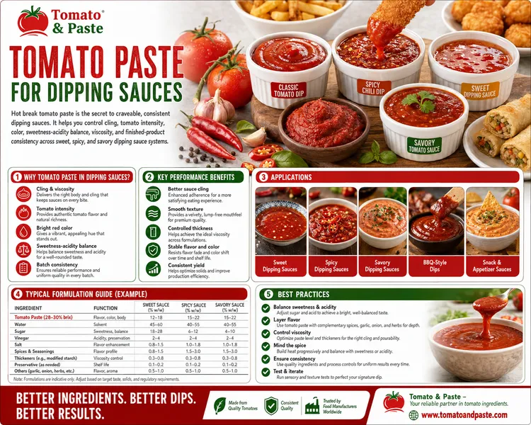 Tomato Paste for Dipping Sauces