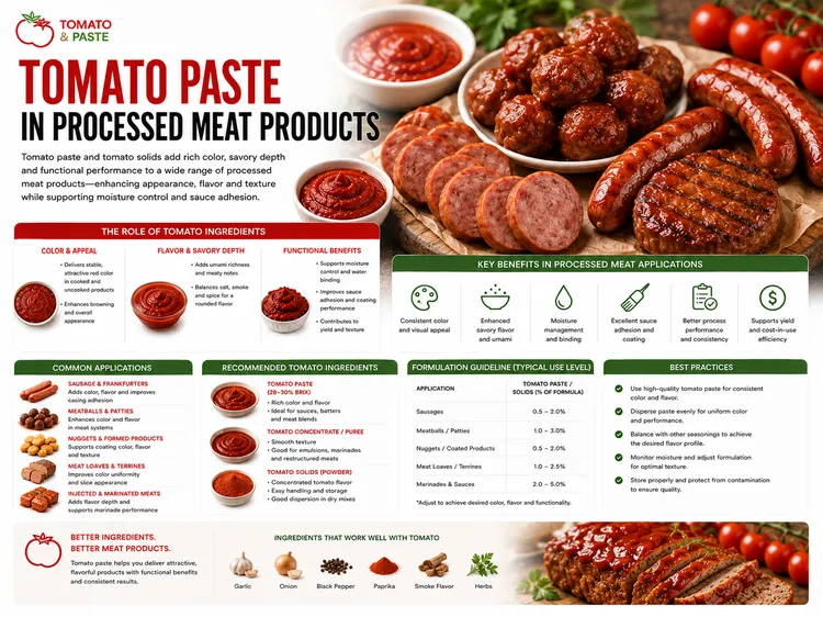 Tomato Paste in Processed Meat Products