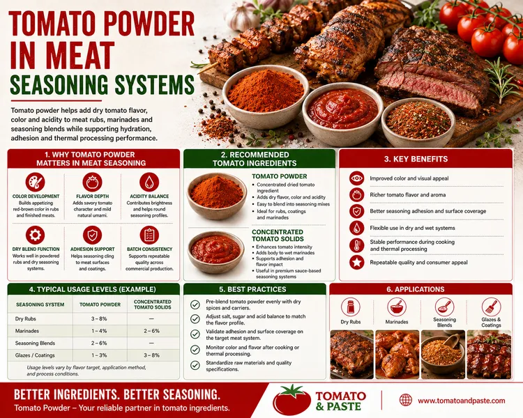 Tomato Powder in Meat Seasoning Systems
