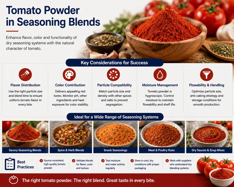 Tomato Powder in Seasoning Blends